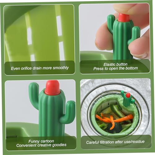 Colador para fregadero cactus de plástico 2 piezas miniatura 3