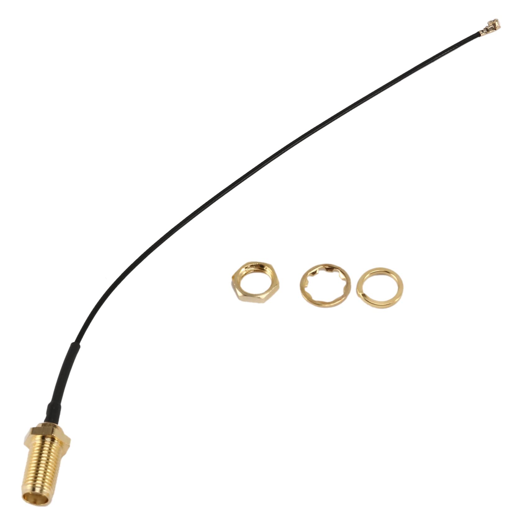 Lot de 50 connecteurs d'antenne WiFi Pigtail SMA vers IPX Rallonge 15 cm