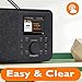 MangoKit SR10 WiFi Internet Radio, Podcast Player, Bluetooth Speaker, Portable FM Radio, Color Display,Dual Alarms, Presets,Application Control Support-Black