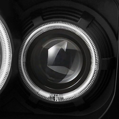 AKKON - For 2007-2012 Nitro Dual CCFL Black Projector LED Signal Headlights + Dark Red Tail Lights Combo