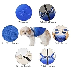   Gyuzh-Dog-Harness-Coat-Winter-Dog-Coat-Jacket-Vest-Clothes-Color-Changing-Dog-Coat-Dog-Jackets-Waterproof-Dog-Coats-with-Reflective-Harness-for-Small-Medium-Large-Dogs-Medium-Blue
