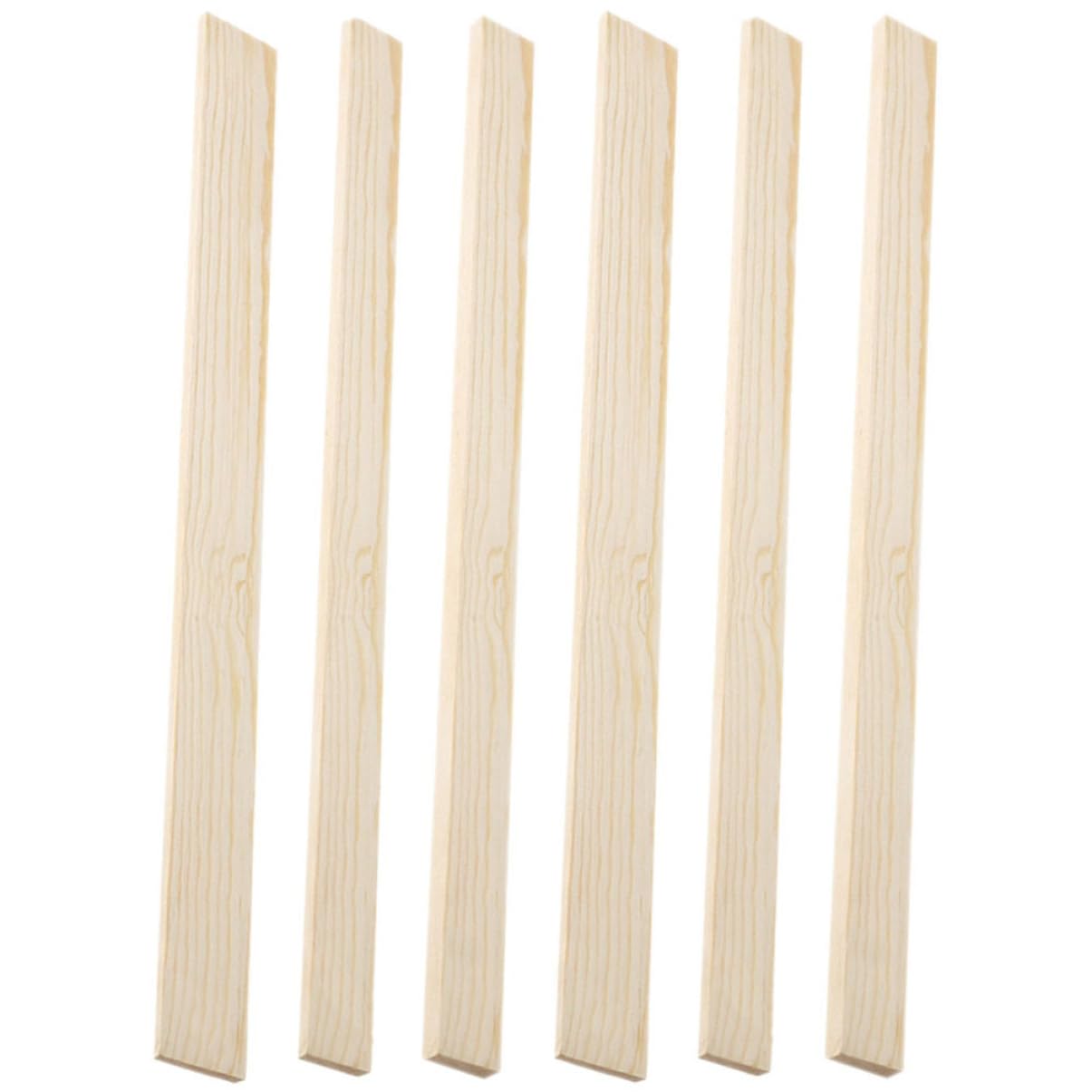 NUOBESTY 3 Set Strumenti di Ceramica Guide per Mattarello Argilla Aerea per Adulti Aria Listello Legno Pasta Modellabile Attrezzi Calzante Robusto Strumento di Ceramica di Legno 6 Pezzi * 3
