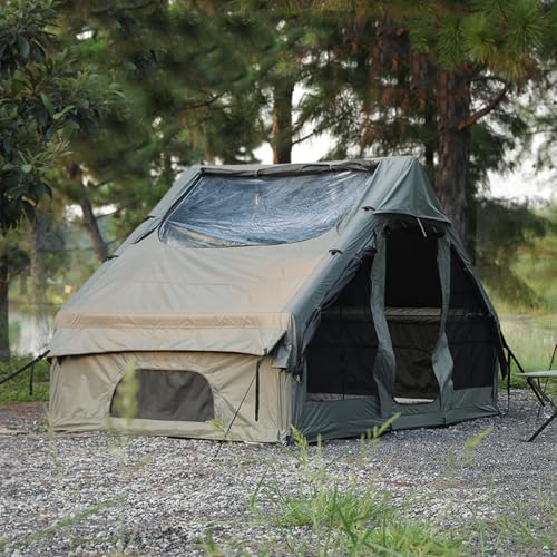 Carpa inflable grande para camping con dosel miniatura 6