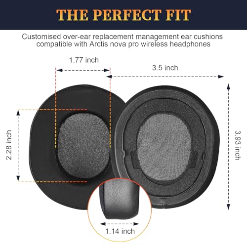 Coussinets de rechange sans fil pour casque Arctis Nova Pro Steelseries isolation