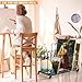 ikare Art Canvas Storage Rack, Art Drying Painting Rack with Wheels, Adjustable Art Storage Easel Display Stands for Canvas Boards, Panel, Crafts Drying & Print Racks, Frame