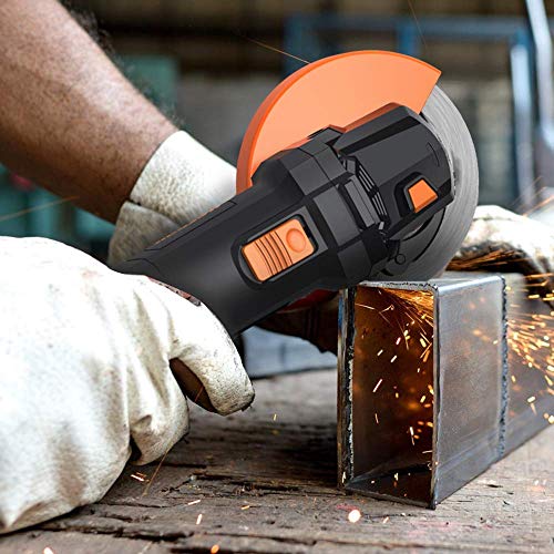 Electric Angle Grinder Meterk 6A 4-1/2inch with 115mm 3 Grinding Abrasive Wheels 3 Cutting Abrasive Wheels