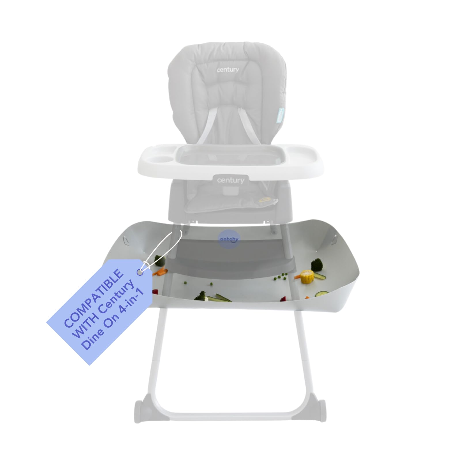 CATCHY - Food Catcher - Compatible with Century Dine On 4-in-1 High Chair + 11 Other High Chairs - Highchair Sold Separately - Baby & Toddler Food &