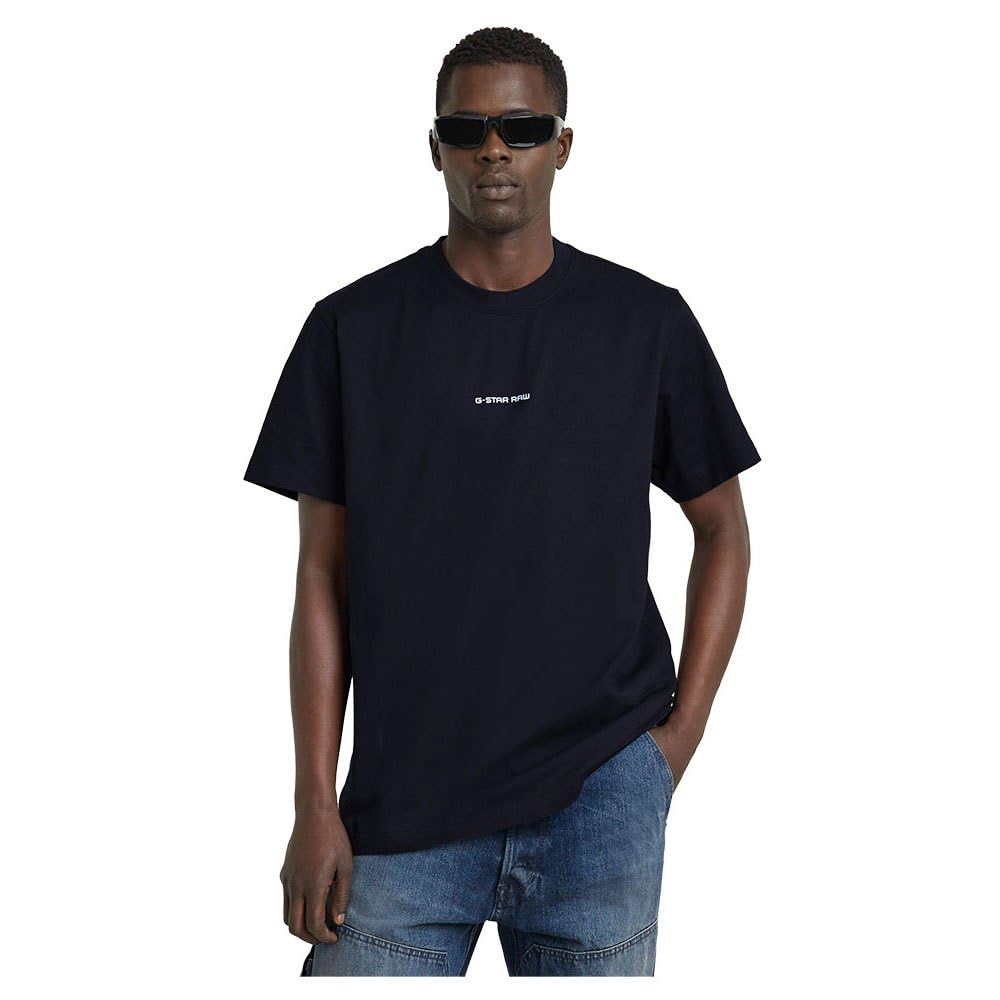 G-Star Men's Center Chest Logo Loose T-Shirt, Blue (salute D25677-C336-C742), M