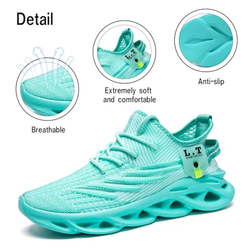 Image of DLWKIPV Men Running Shoes Men's Tennis Shoes Lightweight Breathable Fashion Sneakers Non Slip Workout Gym Shoes for Running