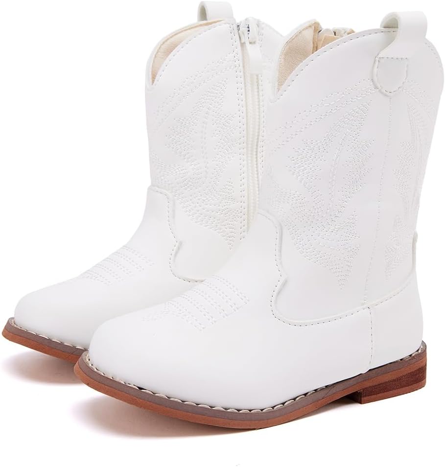 BMCiTYBM Toddler Cowboy Boots Western Cowgirl Boots Boys Girls Mid Calf Square Toe Riding Walking Shoes BMCiTYBM Toddler Cowboy Boots Western Cowgirl Boots Boys Girls Mid Calf Square Toe Riding Walking Shoes