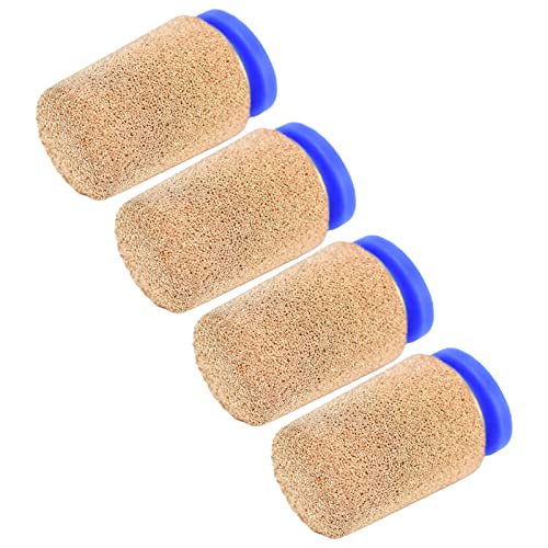 Pneumatic Muffler, Brass 4Pcs Metal Air Filter for Solenoid Valves for Crankcases for Cylinders
