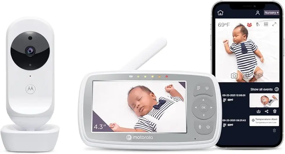 Babá Eletrônica VM44 Connect Visão Noturna e Wi-Fi Motorola