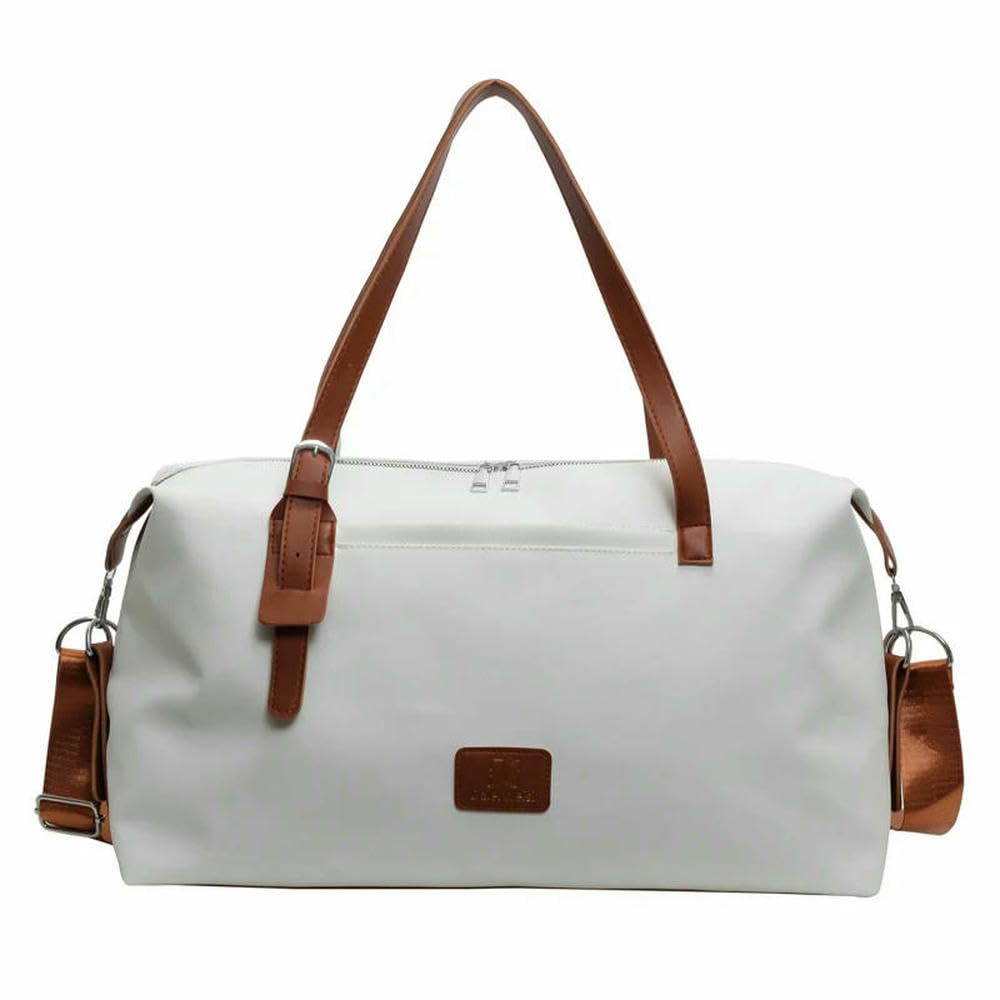 JYDMS Reise-Handtaschen, große Kapazität, lässige Reisetasche, für Herren und Damen, Reisetasche, wasserdicht, vielseitig, beige