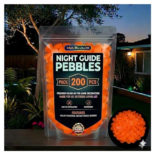 Colorful Glow-in-the-Dark Garden Stones,2026 New Glowing Pebbles for Garden Outdoor,Luminous Stones...