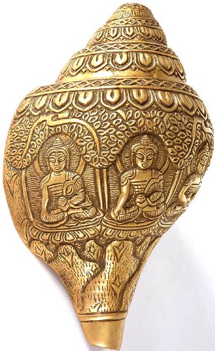 Cinq Dhyani Bouddhas statue laiton Exotic India objet rituel méditation