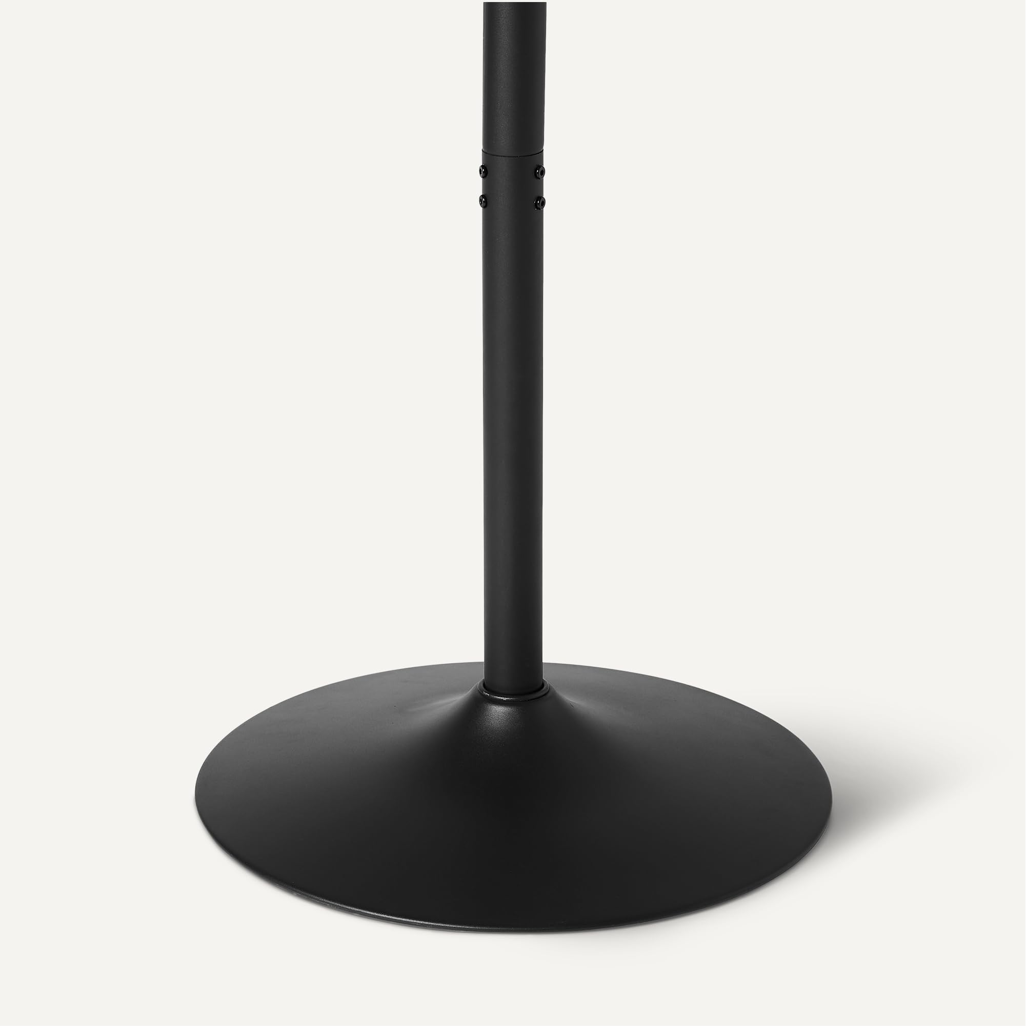 Amazon Basics, Mesa de Bar, Mesa de Desayuno, Mesa de Bistró, Redonda, para Interiores, 59,9 x 59,9 x 106,4cm, Negra