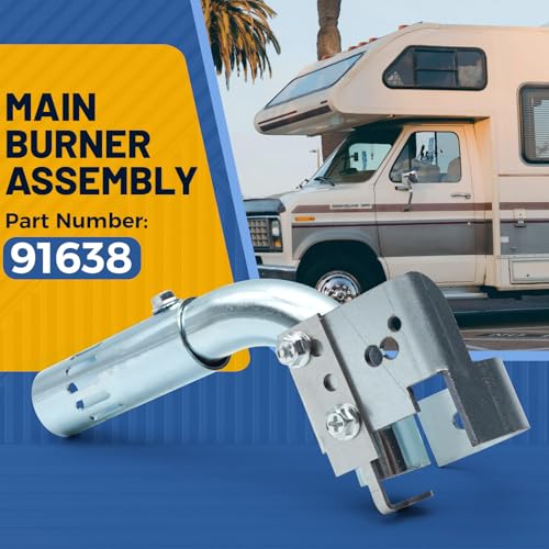 Image of Main Burner Assembly 91638 for Dometic Atwood 6 Gallon Water Heater Burner