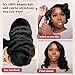 Devonia 14 Inch Bob Wig Human Hair 13x4 Body Wave Lace Front Wigs Human Hair Pre Plucked HD Frontal Lace Wig 180 Density Glueless Wigs for Women Bob Wigs Natural Black Color
