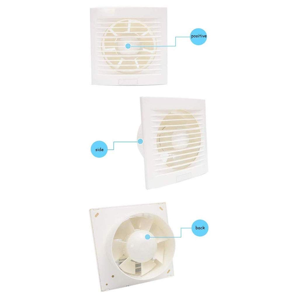 ZYFSHA Extractor de Aire - Ventilador de ventilación de 6 Pulgadas Tubo de Pared para baño Extractor de Ventana Extractor de Cocina Potente Silencio