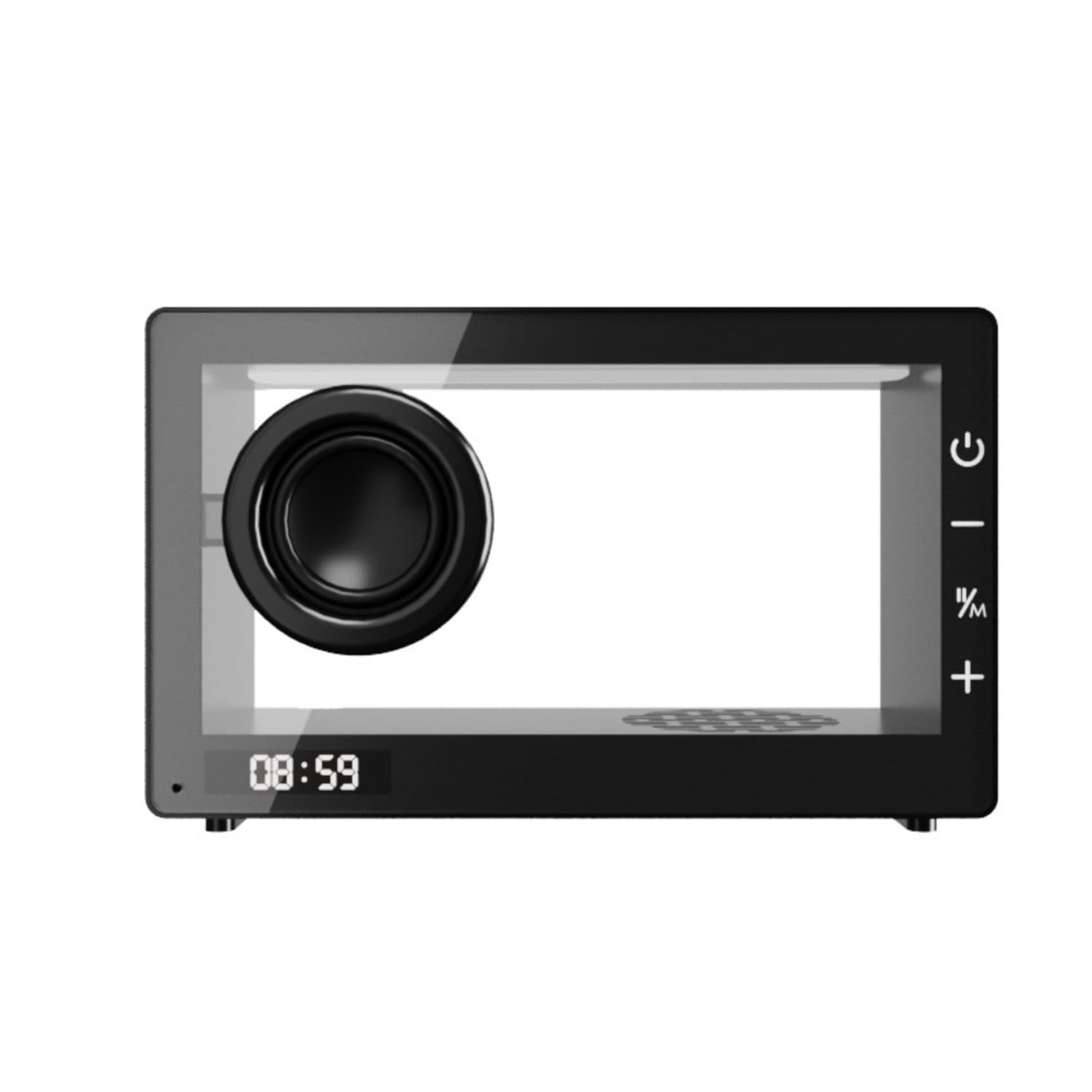 Ojiva® Touch Control Transparent Speaker Wireless Speaker with RGB Light Portable Compact for Students, Teens, Desk, Bedroom, Dorm Room, Black, M9 Touch Single Spkr-image-41