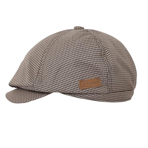 Image of FabSeasons Cotton Ivy Flat Golf Cap - Classic Newsboy Gatsby Hat for Men