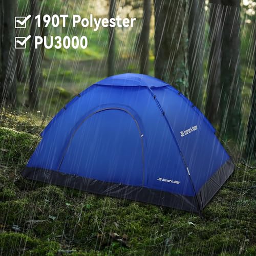 1/2/3/4 Person Tents Waterproof&Windproof Family Tents Camping-Tent,Lightweight Portable Pop Up Tent for Camping,Hiking,Mountaineering or Beach Easy to Set Up Adventures Carry Bag - Image 4