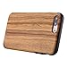 Lontect Compatible iPhone 8 Plus Case, iPhone 7 Plus Case, Slim Matte Shock Absorbing Flex TPU Non Slip Wood Tactile Extra Grip Rubber Bumper Case Cover for Apple iPhone 8 Plus,iPhone 7 Plus, Teakwood