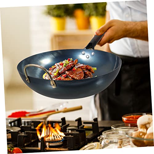 Wok de Hierro con Mango de Madera 12 Pulgadas miniatura 5