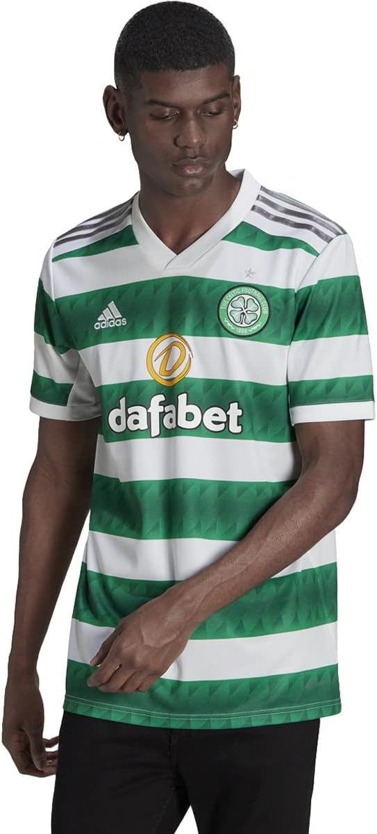 adidas Celtic FC 22/23 Home Men's Jersey (as1, Alpha, m, Regular, Regular, Medium) White/Green - Image 4