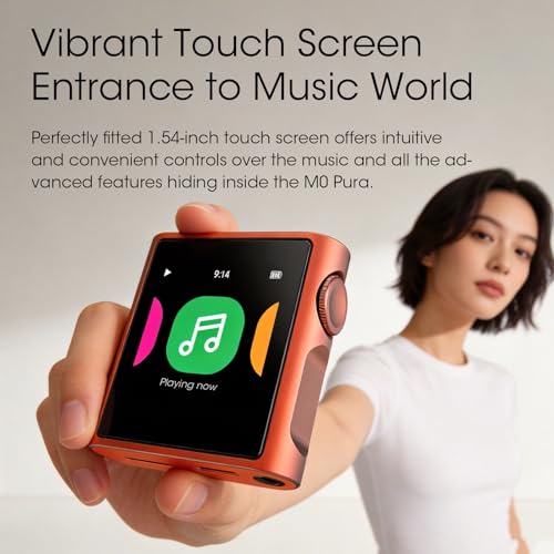 Image of SHANLING M0 Pura HiFi Music Player Portable Hi-Res Lossless MP3 Music Player, Dual CS43131 DAC,Bluetooth 5.0,APP Control,LDAC /SBC /AAC,3.5mm /Type-C Jack, 250mW@32Ω, Supports up to 2TB SD Card, Orange