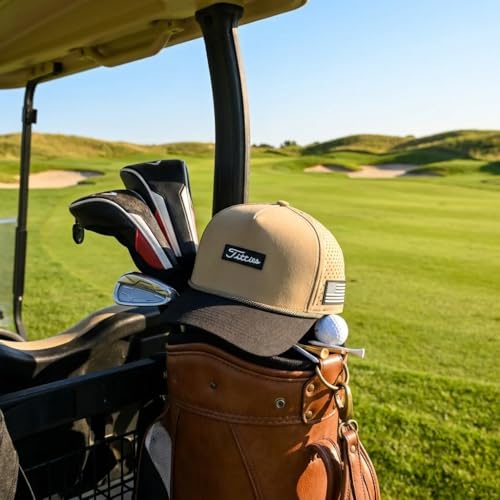 Image of Curves & Clubs Titties Golf Hat - Funny Golf Hat, Titties Hat - Funny American Hat - One-Size-Fits-All - Men's Gifts