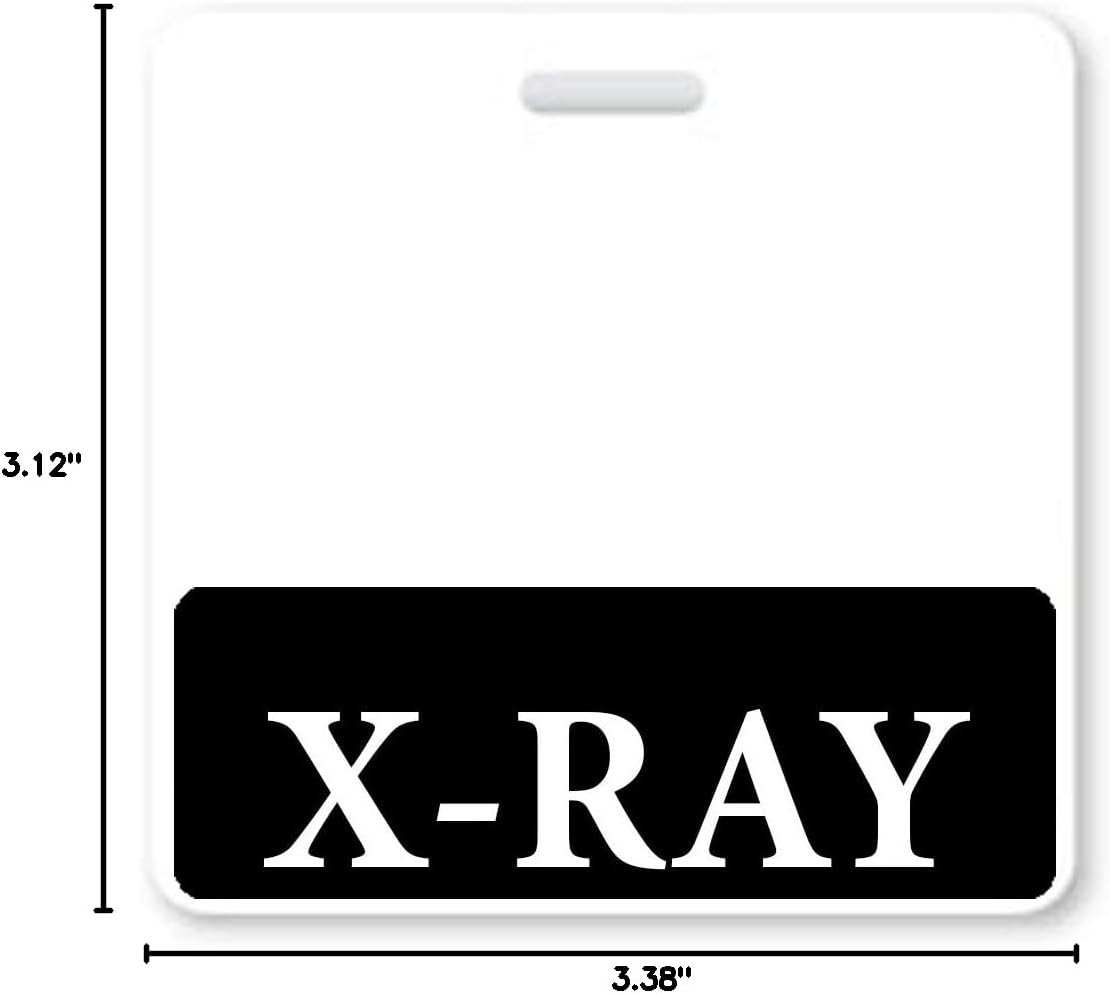 X-Ray Technician Badge Buddy - Heavy Duty ID Tag Backer For Healthcare Professionals
