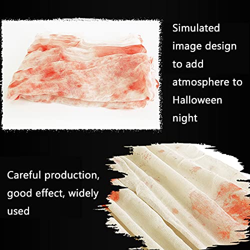 Acronde 6.9X4.9Ft Halloween Creepy Cloth Bloodstained Large Halloween Decor Doorways Entryways Windows Cover Gauze Spooky Halloween Decorations Outdoor Party Supplies Decor #TOP2