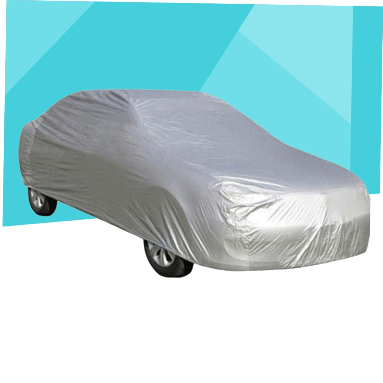 PRETYZOOM Universal Waterproof Car Cover All-Weather Protection for Outdoor Use Dustproof Sunscreen Cover for Summer Fits Most Cars — view 2