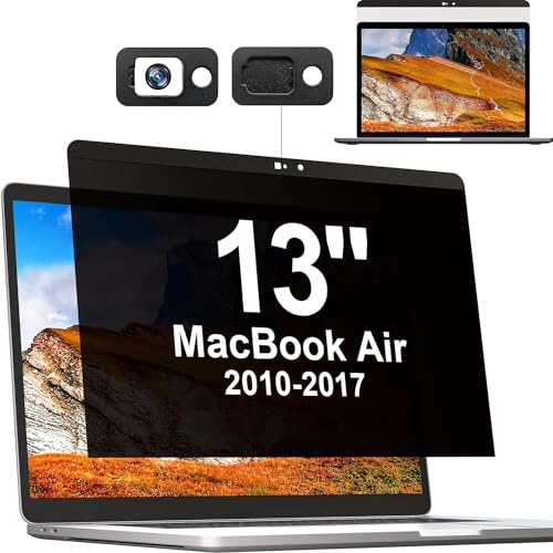 Protector antiespía MacBook Air 13 para trabajar en cafeterías con filtro de privacidad magnético