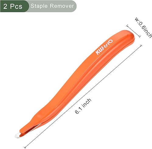Miniatura 2 de YOKIVE Removedor de grapas, 2 unidades, extractor magnético de grapas para oficina, ideal para accesorios de escritorio de oficina y hogar (naranja)