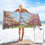 Photo Gallery jtnwec bella torre eiffel parigi stampa ad asciugatura rapida telo mare 150 x 80 cm in microfibra asciugamano coperta senza sabbia morbido assorbente asciugamano da bagno con sacchetto in pvc Photo Gallery jtnwec bella torre eiffel parigi stampa ad asciugatura rapida telo mare 150 x 80 cm in microfibra asciugamano coperta senza sabbia morbido assorbente asciugamano da bagno con sacchetto in pvc