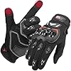 KEMIMOTO Guantes Moto Verano, Resistencia al Impacto, Deportivos Protectores y Transpirables Hombres y Mujeres, Palma Antideslizante, con Pantalla Táctil, Motocicletas, Escalada y Caza