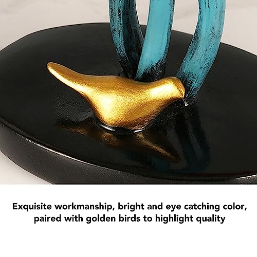 Estatua de hoja de Ginkgo de resina para decoración miniatura 6