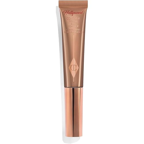 Charlotte Tilbury Hollywood Liquid Contour Wand - Easy-to-Use Contour Stick & Liquid Bronzer for Sculpting & Shaping - Leaves a Natural-Looking Sculpted Finish