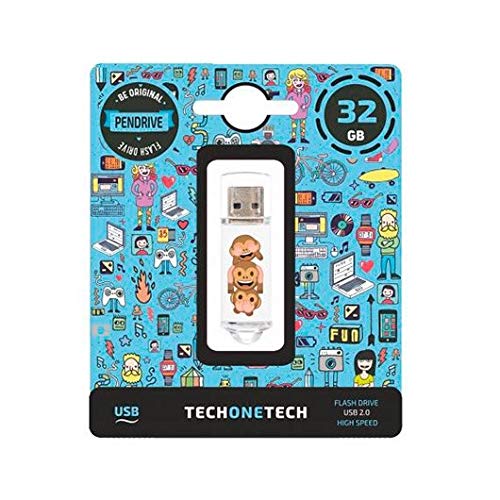 EmojiTech No-Evil Monkey pendrive 32 GB Memoria USB