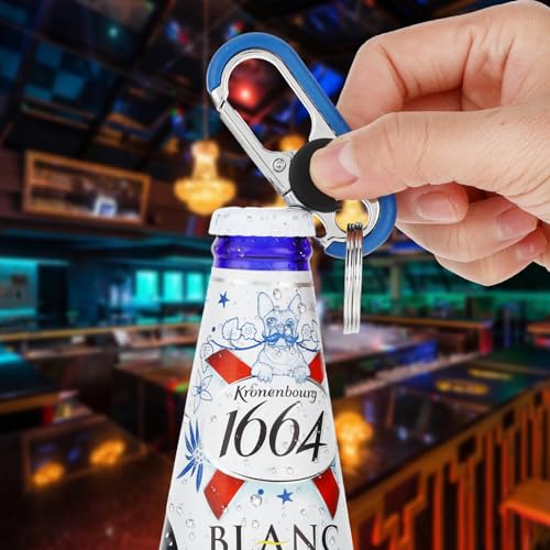 Image of Ouligay 2PCS Mens Keychains for Car Keys Heavy Duty Key Ring, Multi-functional Bottle Opener Keychain for Men, Anti-Loss