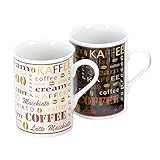 Flirt By R&B Kaffee-Serie Havanna Material 6er Set Kaffeebecher