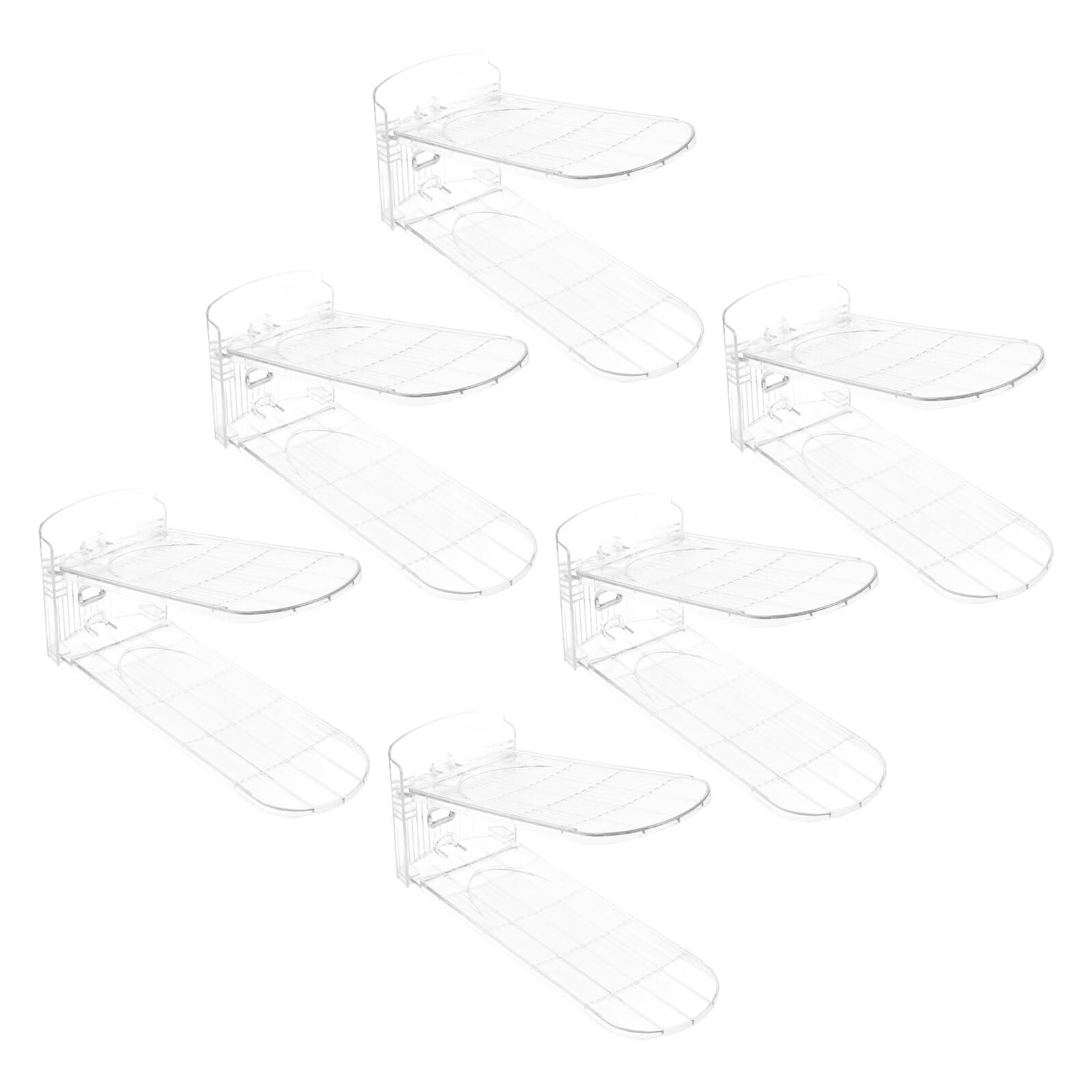 Emplacements pour chaussures en ABS lot de 6 étagères double couche