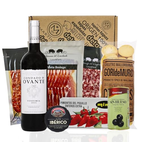 Geschenkbox mit Crackern aus Mallorca, detapasbox Mallorca. Geschenk mit spanischen Spezialitäten