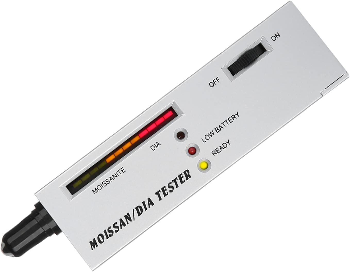 Professional Moissan LED Indicator Tester, Moissanites Detector Pen, Jewelry Testing Tool with Sensitive Probe, Non - Destructive Diamond Tester for Gemologists and Jewelers