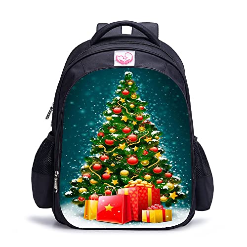 Sac à dos étudiant fille garçon 16 pouces motif Noël
