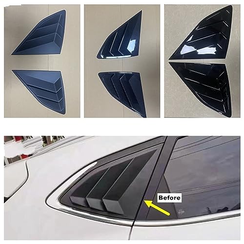 Aileron arrière 2 pièces pour volet de ventilation Hyundai Tucson 2016-2020 noir mat - 5