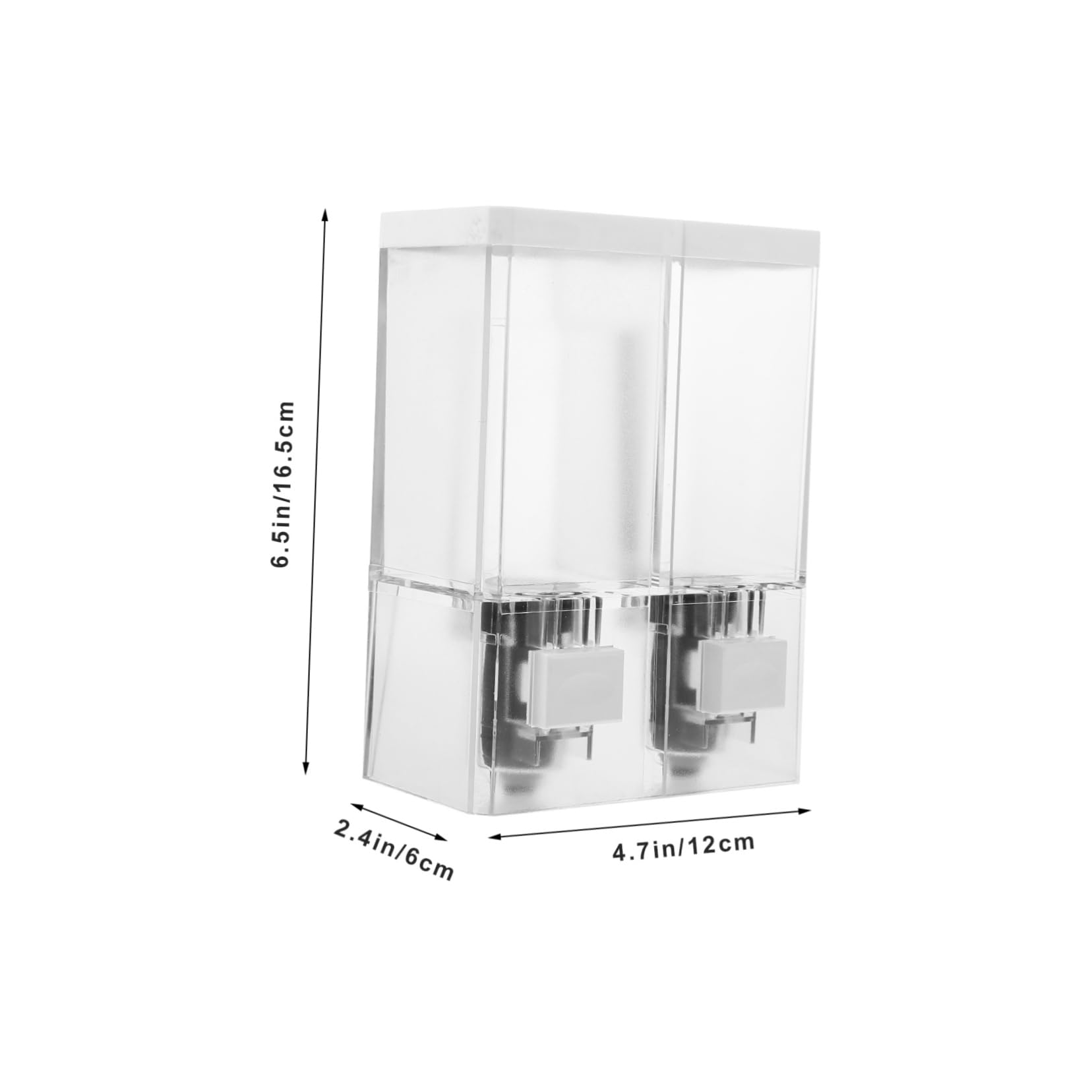 Unomor No Drill Soap Dispenser Wall-Mounted Soap Dispenser for Bathroom Style