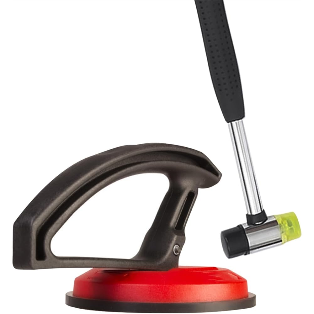 Aboiled Textured Floors Fixer Tool with Hammer and Special Grip Suction Cup Fits Laminate, Vinyl Plank, and Hardwood